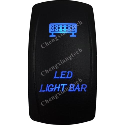 Led Light Bar Car Boat Blue Led Lasor 5 Pin Rocker Toggle Switch On Off 12v 24v Marine Grade for Carling Arb Narva 4x4