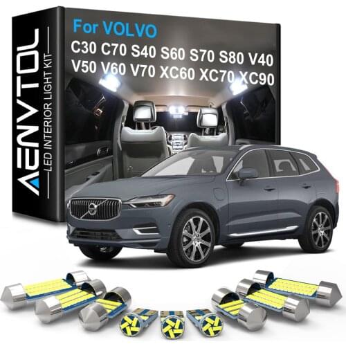 AENVTOL Canbus Interior Light LED For VOLOV C30 C70 S40 S60 S70 S80 V40 V50 V60 V70 XC60 XC70 XC90 Sedan Wagon Car Accessories