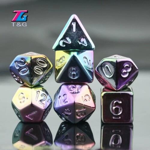 Unique Beautiful Dice Set DND Dice D4 D6 D8 D10 D% D12 D20 Polyhedral Table Drinking Games Board Game Dnd Rpg TRPG