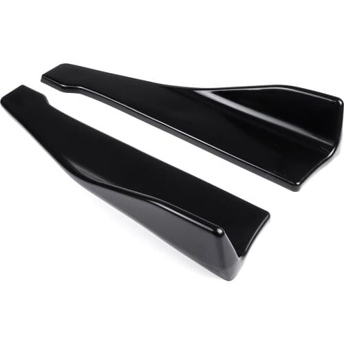 2pcs Universal 48cm Car Front Side Skirt & Rear Bumper Lip Splitters Winglets Canards For Audi A3 A4 A5 S3 S4 S5 RS5 A6 A7 A8 TT