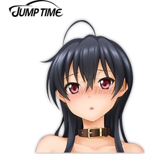 Jump Time Chuunibyo Demo Koi ga Shitai! Takanashi Touka 12.8 Sexy Big Head Anime Girl Vinyl Decal Waifu Peeker Car Stickers