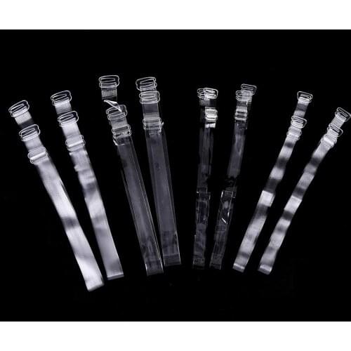 Ladies Bra Shoulder Straps Invisible Clear Transparent Adjustable Clasp Hook Woman Shoulder Straps 3 pairs