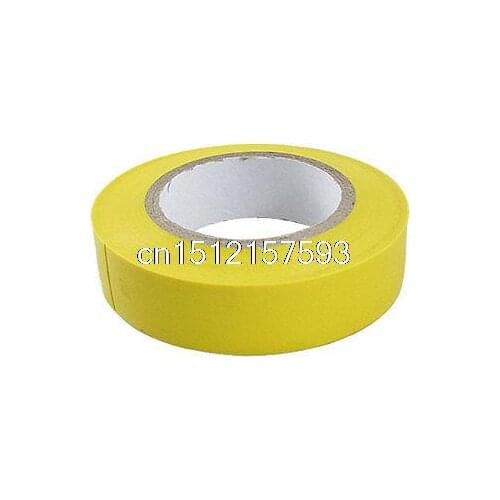 17mm PVC Electrical Wire Splicing Insulating Tape Yellow Kuhuo