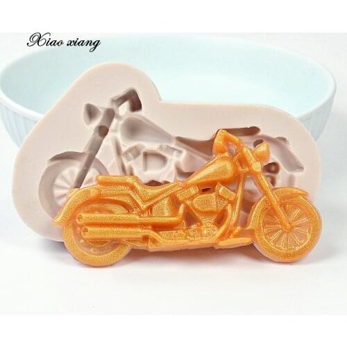3D Motorcycle Silicone Molds For Baking Fondant Cake Decorating Tools Chocolate Moulds Gum Cupcake Molds Bakeware FM1980