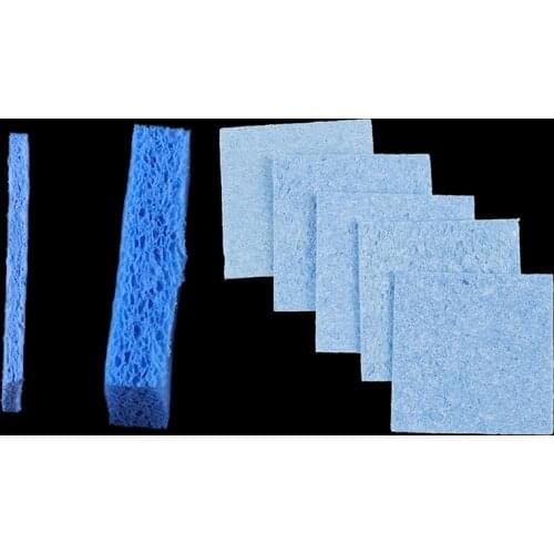 5pcs/lot Color Random 6cm*6cm Soldering Iron Solder Tip Welding Cleaning Sponge Pads Hand Tool