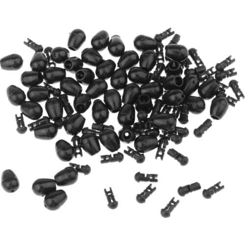 50PCS Quick Change Beads Carp Match Fishing Tackle Hook Links Method Feeders