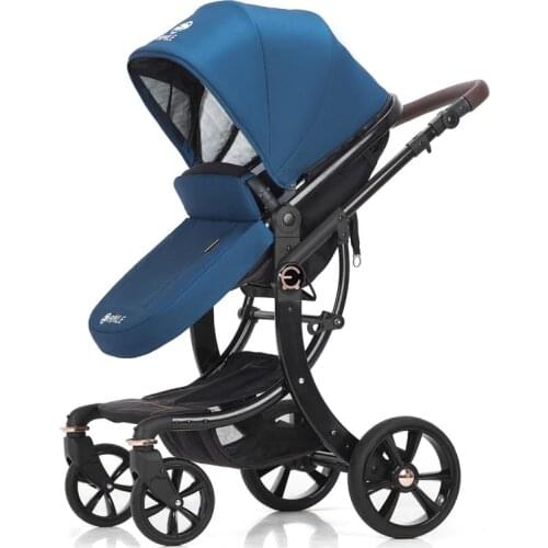 High Landscape Stroller Bed Dual-use Can Sit, Lie, Lightly Fold, Two-way Baby Child 0-4 Years Old Kids Lightweight Stroller