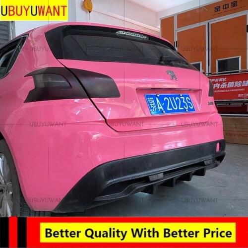 EPFBSQP For 2014 2015 2016 2017 2018 Peugeot 308 Rear Bumper Spoiler Lip Diffuser Bumpers Protector Body Kit Car Accessories