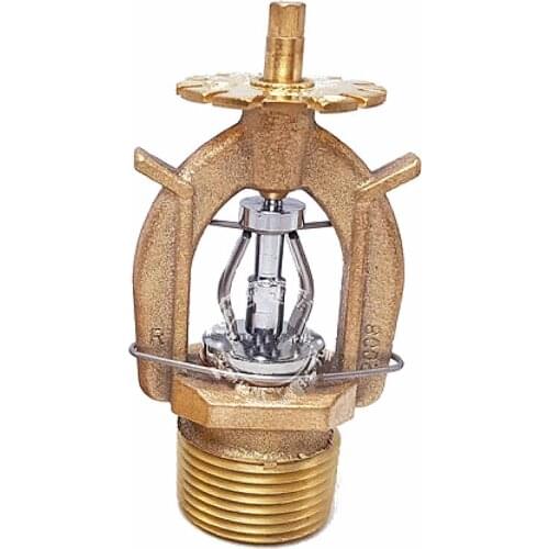 K161 74 Degree Celsius Fusible Alloy DN20mm Pendent Fire Sprinkler Head For Extinguishing System Protection Standard Response