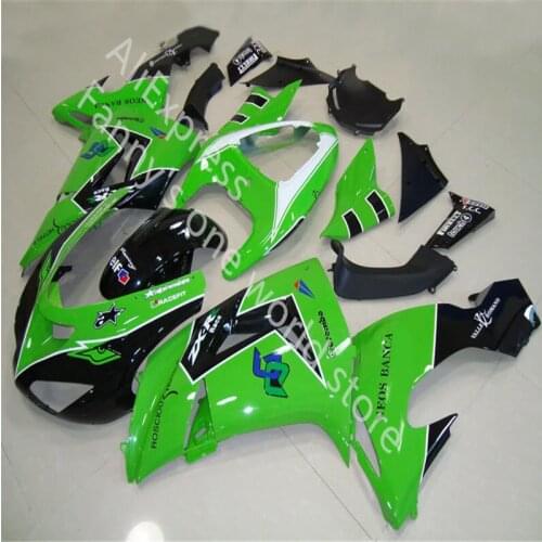 ABS Injection Fairing Kit For Kawasaki Ninja ZX10R 2006 2007 Fairing Ninja ZX 10R 06-07 green black Bodywork Fairing