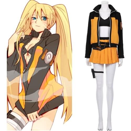 NARUTO Naruto Uzumaki Cosplay Costume Women Uniform Sexy Suit Outfits Halloween Carnival Anime Party Fancy Dress