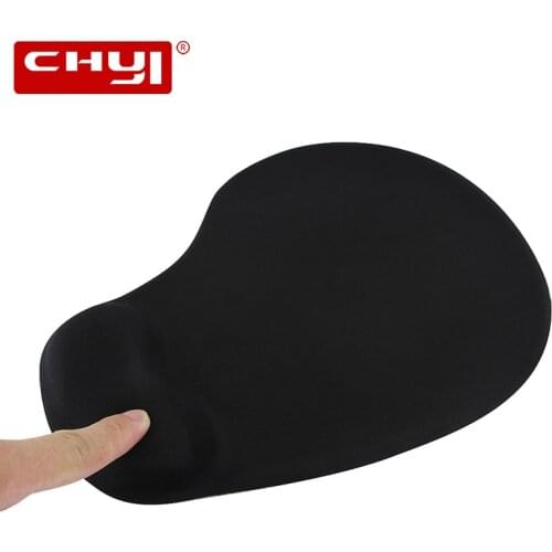 CHYI Bracers Mouse Pad Build-in Soft Sponge Anti-skid Gel Wrist Rest Gaming Mousepad Gamer For LOL Overwatch