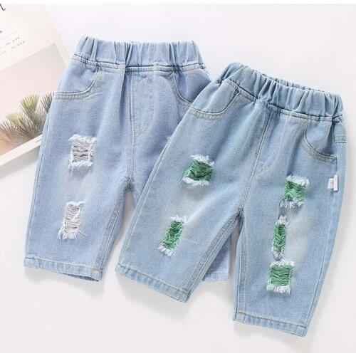 Left Atrium Denim Shorts For Boys