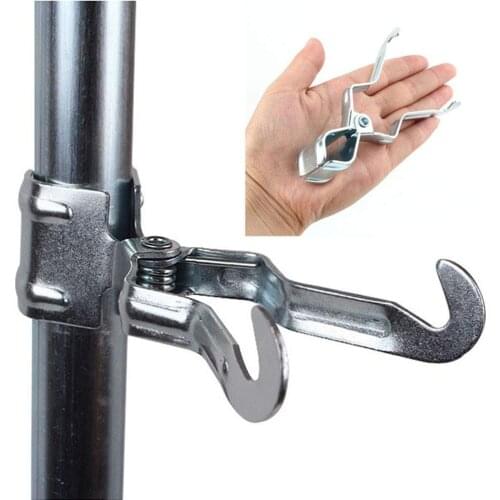 Multi-Functional Clamp On Lantern Hanger Clip Holder Light Lamp Hanging Hook For Tent Poles Outdoor Camping Hook Accessories