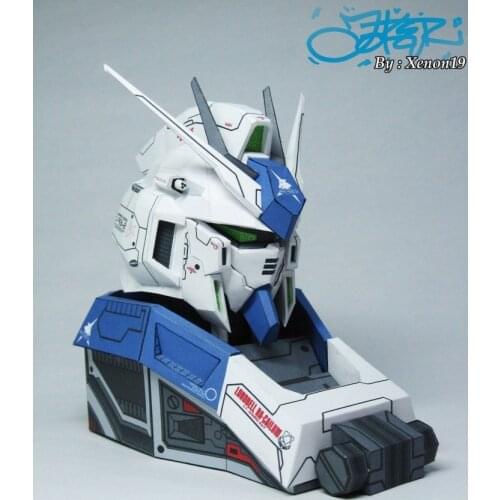 RX-93-2 HI-V Manatee Gundam bust Paper 3D Model