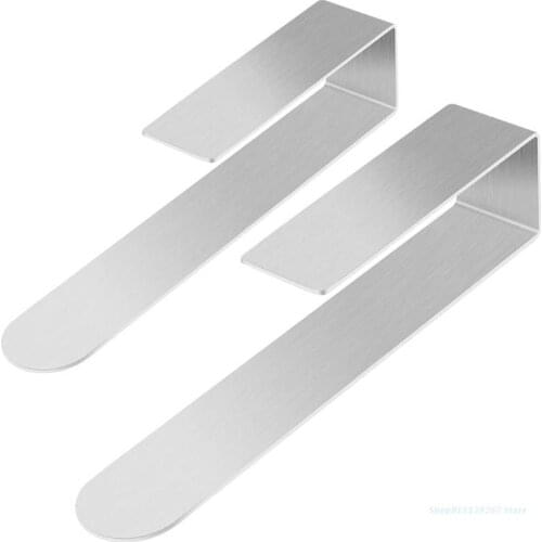 C5AD Wall-Mounted Stainless Steel Towel Rack Holder with Hook Self Adhesive Hanging Shelf Rail Bathroom Washcloth Hanger