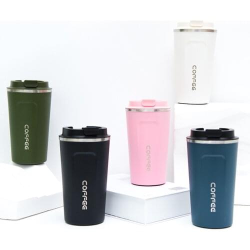 New Double Stainless steel 304 Coffee Mug Car Thermos Mug Leak Proof Travel Thermo Cup Thermosmug For Gifts