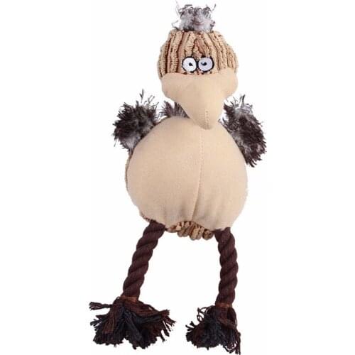 New pet plush molars bite-resistant vent vocal dog toy cartoon bird pet vocal toy Multiple colors for choose