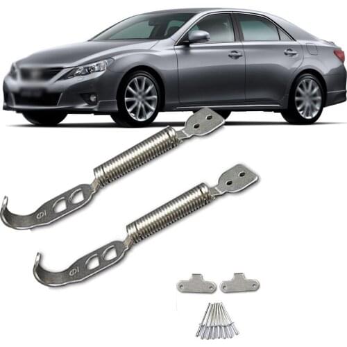 Pair Sport Stainless Boot Bonnet Springs Clips Competition Hood Panel Race Rally Lock For IMPREZA EJ18 92-00