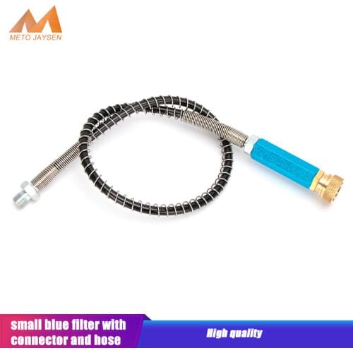 PCP Paintball High Pressure Hand Pump Filter 300bar 4500psi Water-Oil Separator Dry Air M10x1 Quick Couplers 50cm Nylon Hose