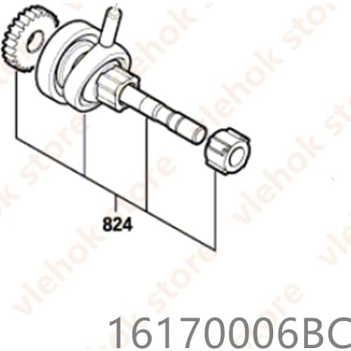 JACK Shaft for BOSCH GBH2000 GBH2-20D GBH2-20DRE GBH200 GBH18V-20 GBH180-LI 16170006BC Power Tool Accessorie Electric tools part