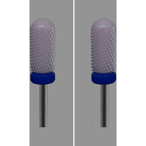 Pink Ceramic- 2Pcs-Nail Drill Bit - Large Rounded Top Bit - M(2026.060)