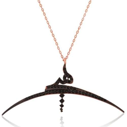 Silver No Written Lady Necklace