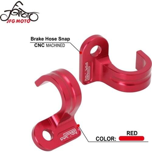 Motorcycle Brake Line Hose Snap Holder Stable Clamp For Honda XR250R XR250L XR600R CR80R XR650L XR400R CR85R VTR1000F