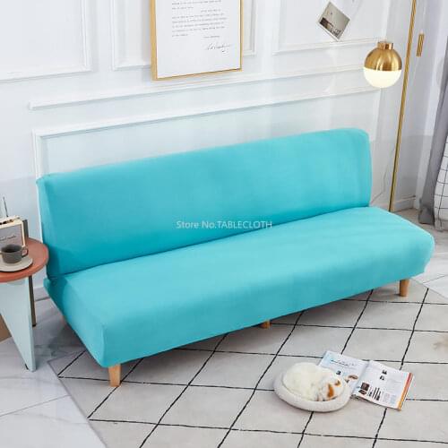 Universal Armless Sofa Bed Cover Folding Modern seat slipcovers stretch covers cheap Couch Protector Elastic Futon Spandex Cover