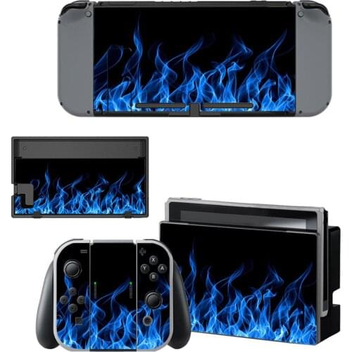 6 Styles Flame Style Vinyl Decal Skin Sticker For Nintendo Switch NS NX Console Protector Game Accessoriy NintendoSwitch