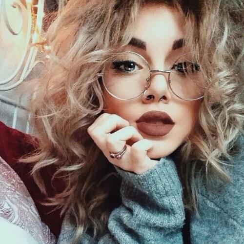 Women Men Round Spectacle Glasses Frames Glasses With Clear Glass Optical Frame Transparent Glasses Reading Glasses