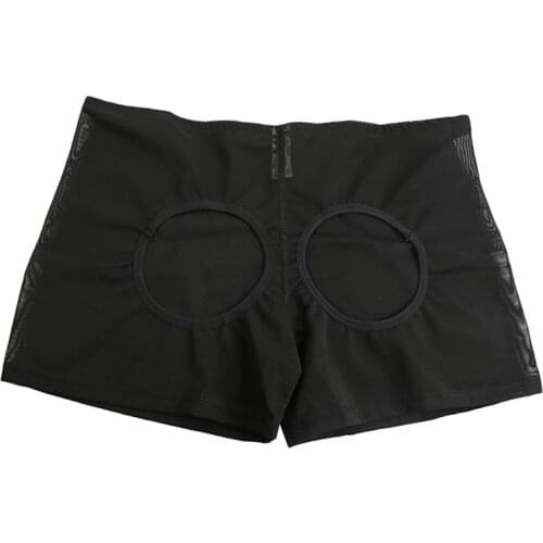 Women Body Shapers Ultra-thin Breathable Elastic Mesh Briefs Bodybuilding Supports Briefs Training Sexy Briefs