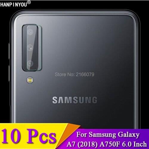 10 Pcs/Lot For Samsung Galaxy A7 (2018) A750F 6.0" Rear Camera Lens Protective Protector Cover Soft Tempered Glass Film Guard