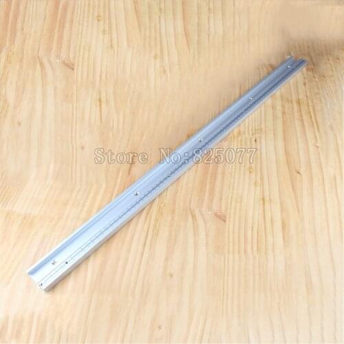 2PCS 800mm (31.5inch) Standard Aluminium T-tracks 45mm Thickness with Movable Metric Scales for Router Table Band Saw JF1202