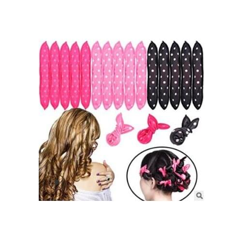 200pcs/lot Multi Wave Point Sponge Magic Rollers Pear Flower Head No Hurt Hair Fabrics Curlers Hair Care & Styling Tools HA089