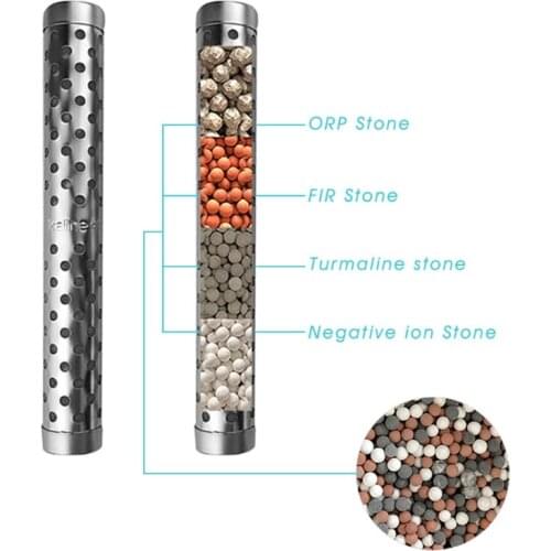 B2RA Alkaline pH Water Filter Sticks Portable Hydrogen Mineral Purifier Naturally Increases pH Levels Decreases ORP