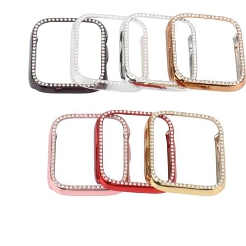 7PCS Case for Apple Watch, Bling Soft PC Case Full Cover Bumper Frame Cover for IWatch 6/5/4 Series (44mm)