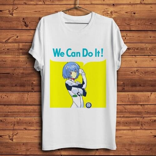 Eva Ayanami Rei and Asuka Langley Soryu funny t-shirt homme short t shirt men tshirt cool feminist unisex streetwear