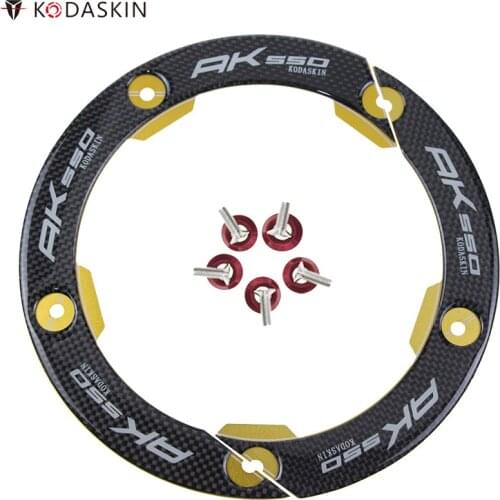 KODASKIN Chain Cover Sprocket Transmission Belt Pulley Cover CNC Carbon for Kymco AK550
