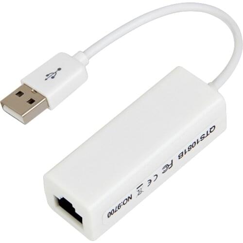 Computer USB To RJ45 Interface Dongle Network Adapter Converter for Computer Notebook with Drive