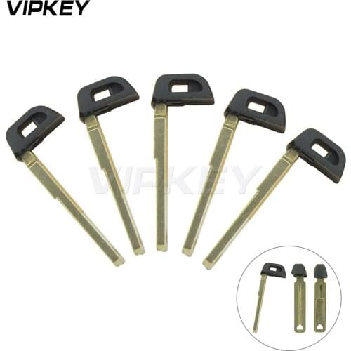 Remotekey 5pcs Smart Car Key Blade For Toyota Camry Key Blank New Style Emergency Key Blade