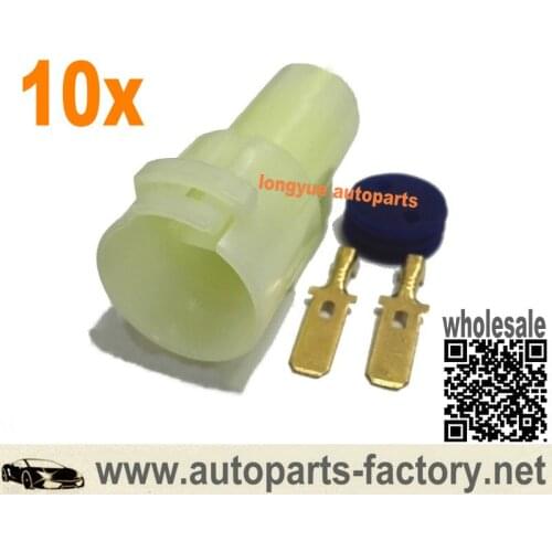 Longyue 10set OBD1 Distributor 2P Connector for Honda Distributor Plug Male