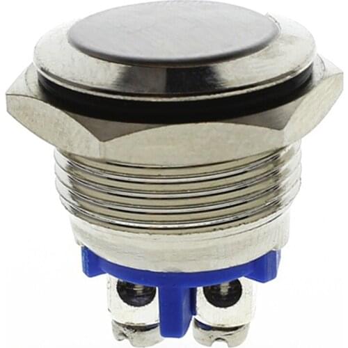 16mm Metal Push Button Switch Small Round Waterproof Power Pushbutton for Car Marine Boat Automotive Accessories WWO66