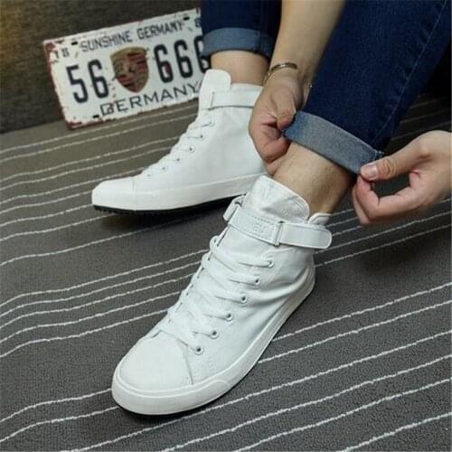 Winter Hidden Heel High Top Sneakers Men White Canvas Shoes Mens Sneakers Top Quality Fashion Comfort Short Plush Elevator Shoe