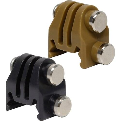 20mm Picatinny Rail Mount Adapter Kit Action Camera Mounting Accessories Compatible with Hero/Eken Sports Cameras 95AF