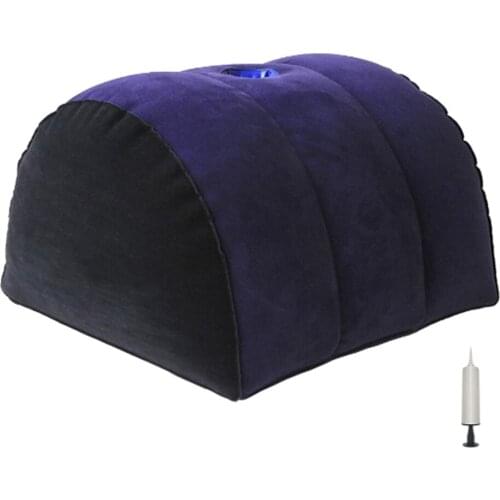 PVC Inflatable Air Pillow Wedge with Inflator Folding Couples Games Love Positions Gesture Assistant Pad Cushion Mat AdultsToys