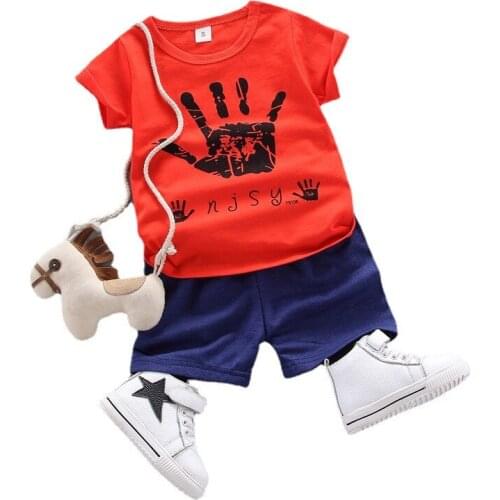 New Summer Baby Girl Clothes Fashion Children Boys Casual T-Shirt Shorts 2Pcs/Sets Toddler Sport Costume Infant Kids Tracksuits