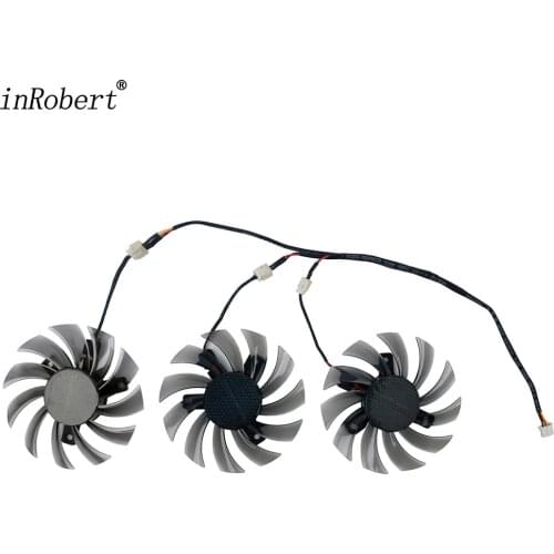 New Everflow T128010SM 75mm 3Pin 3Wire DC 12V 0.20A Graphics Card Cooling Fan Gigabyte N465 GTX670 GTX580 560TI Cooler Fans