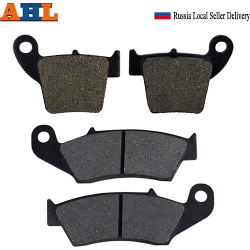 AHL Front & Rear Motorcycle Brake Pads For Honda CR125R CRF250 CRF450 CR125R CRF250R CRF250X CRF450R CRF450X FA185 FA346