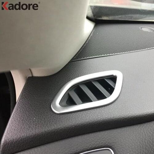For Nissan Teana Altima 2013 2014 2015 2016 2017 ABS Matte Front Air Vent AC Outlet Cover Trim Car Interior Accessories 2pcs LHD